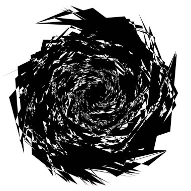 Geometrik Radyal öğesi. Soyut konsantrik, Radyal geometrik şekil