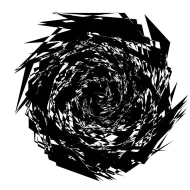 Geometrik Radyal öğesi. Soyut konsantrik, Radyal geometrik şekil