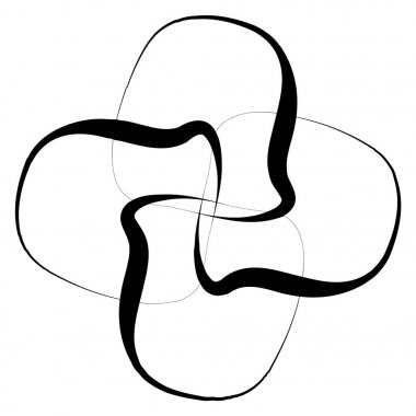 Geometrik Radyal öğesi. Soyut konsantrik, Radyal geometrik şekil