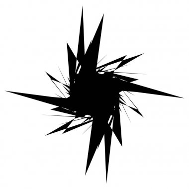 Geometrik Radyal öğesi. Soyut konsantrik, Radyal geometrik motif