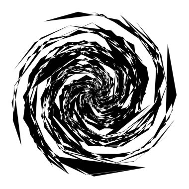 Geometrik Radyal öğesi. Soyut konsantrik, Radyal geometrik motif