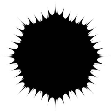 Geometrik Radyal öğesi. Soyut konsantrik, Radyal geometrik motif