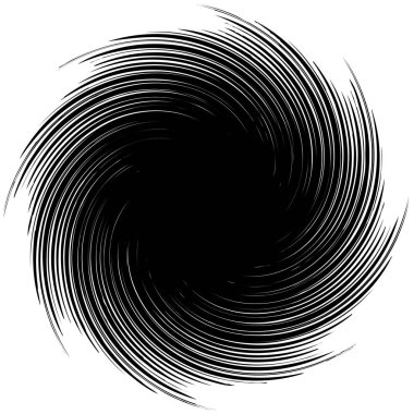 Geometrik Radyal öğesi. Soyut konsantrik, Radyal geometrik motif