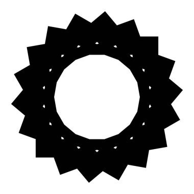 Geometrik Radyal öğesi. Soyut konsantrik, Radyal geometrik motif