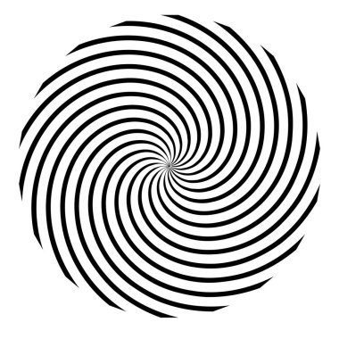 Dairesel, Radyal soyut öğe üzerinde beyaz. Şekil deformasyonu ile yayılan