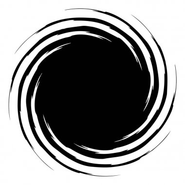 Dairesel, Radyal soyut öğe üzerinde beyaz. Şekil deformasyonu ile yayılan