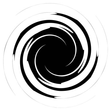 Dairesel, Radyal soyut öğe üzerinde beyaz. Şekil deformasyonu ile yayılan