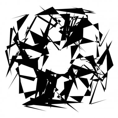 Dairesel, Radyal soyut öğe üzerinde beyaz. Şekil deformasyonu ile yayılan