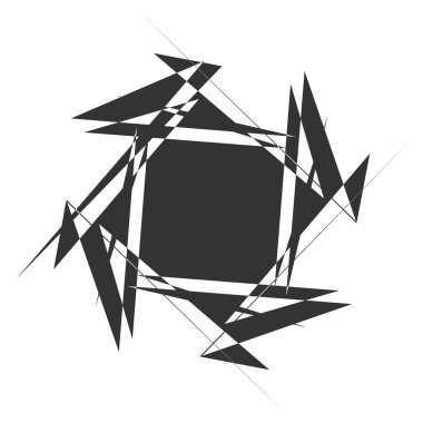 Dairesel, Radyal soyut öğe üzerinde beyaz. Şekil deformasyonu ile yayılan