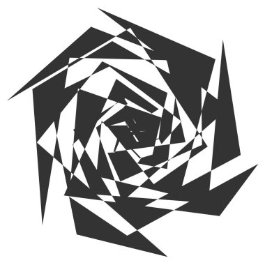 Dairesel, Radyal soyut öğe üzerinde beyaz. Şekil deformasyonu ile yayılan