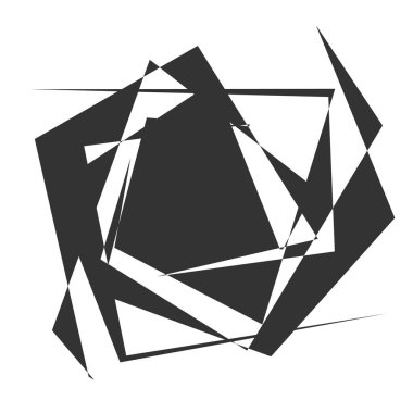 Dairesel, Radyal soyut öğe üzerinde beyaz. Şekil deformasyonu ile yayılan