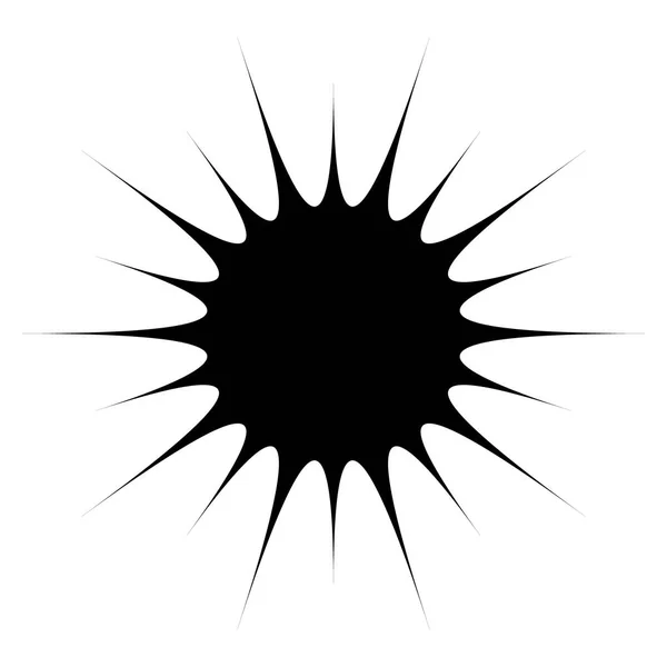 Geometrisches Radiales Element Abstraktes Konzentrisches Radial Geometrisches Motiv — Stockvektor