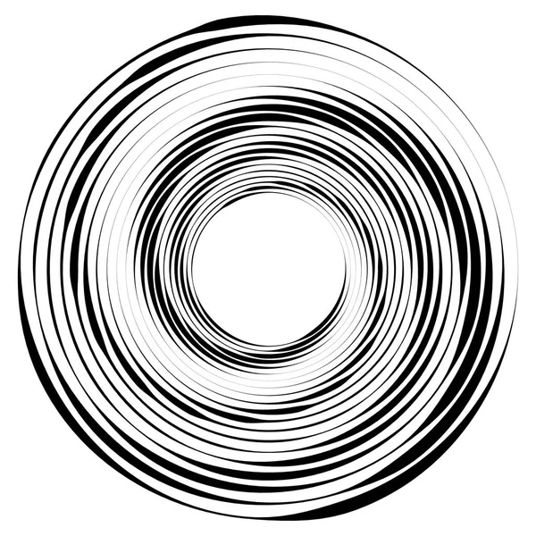 Геометричний Радіальний Елемент Абстрактний Концентричний Радіальний Геометричний Мотив — стоковий вектор