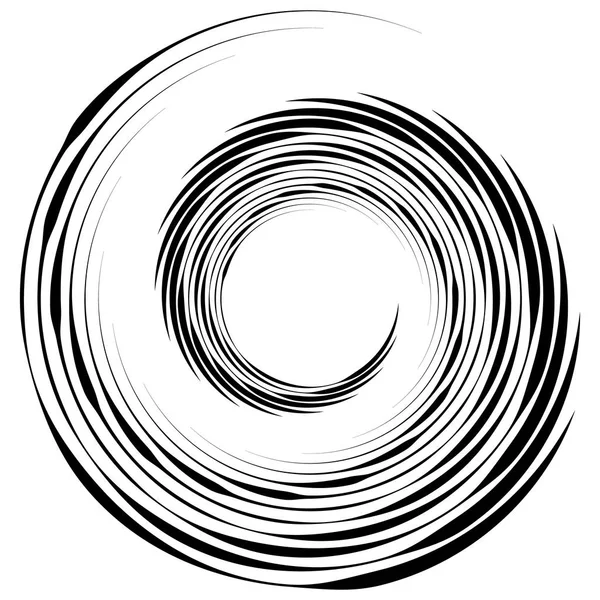 Geometriska Radiella Element Abstrakta Koncentriska Radial Geometriska Motiv — Stock vektor