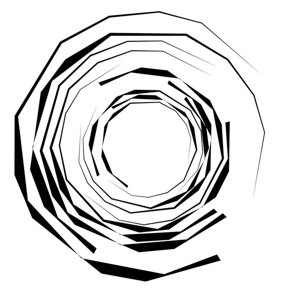 Elemento radial geométrico . — Vector de stock