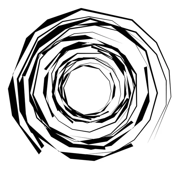Elemento radiale geometrico . — Vettoriale Stock
