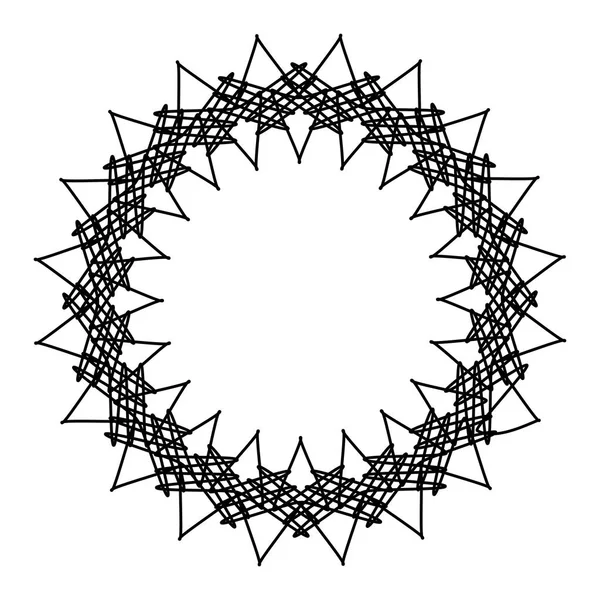 Geometrische radiale element. — Stockvector
