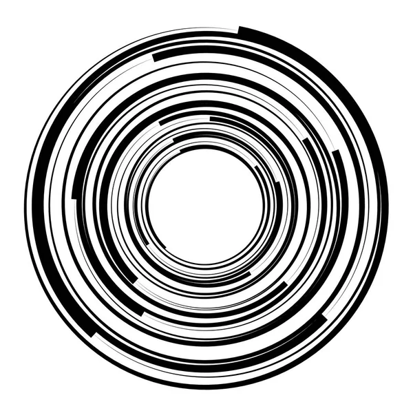 Elemento radial geométrico . — Vector de stock
