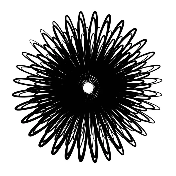 Élément radial géométrique . — Image vectorielle
