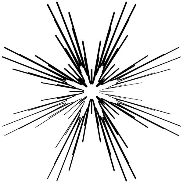 Geometriska radiella element. — Stock vektor