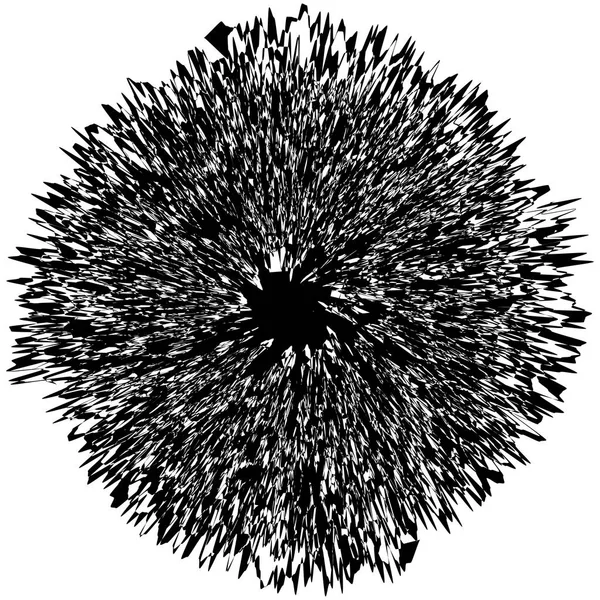 Élément Radial Géométrique Motif Géométrique Radial Concentrique Abstrait — Image vectorielle