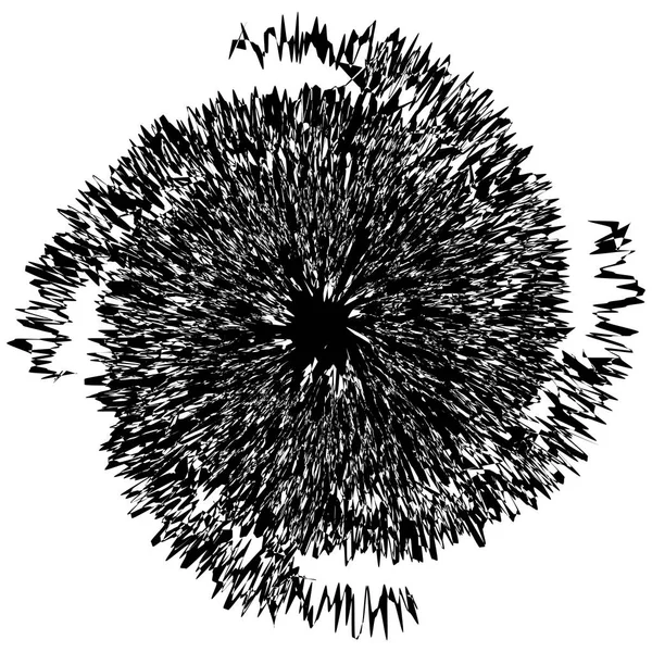 Élément Radial Géométrique Motif Géométrique Radial Concentrique Abstrait — Image vectorielle