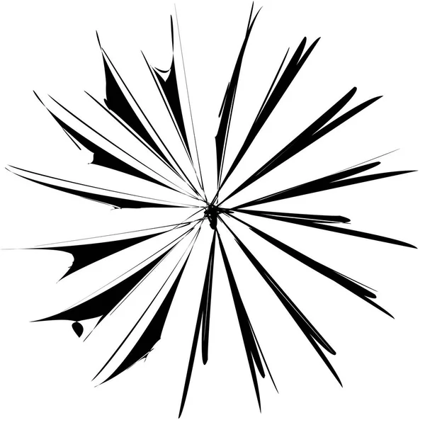 Geometrisches Radiales Element Abstraktes Konzentrisches Radial Geometrisches Motiv — Stockvektor