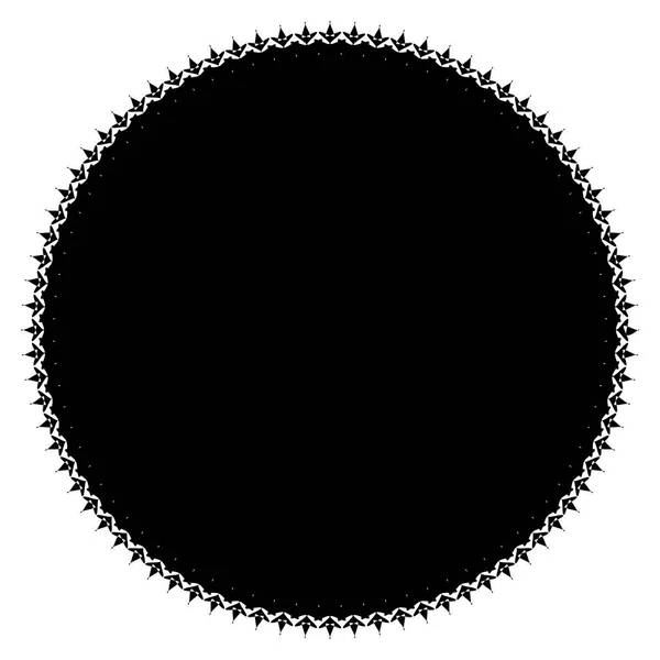 Koncentriska Radial Abstrakta Element Vit Bakgrund — Stock vektor