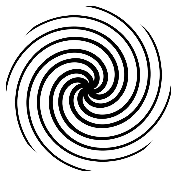Circulaire Radiaal Abstracte Geometrische Element Witte Achtergrond — Stockvector