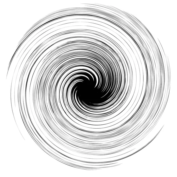 Elemento Geométrico Abstracto Circular Radial Sobre Fundo Branco —  Vetores de Stock