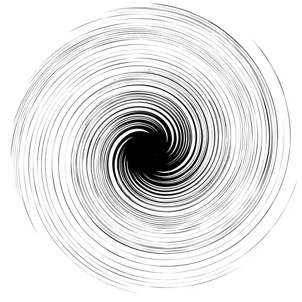 Круговой Радиальный Абстрактный Геометрический Элемент Белом Фоне — стоковый вектор