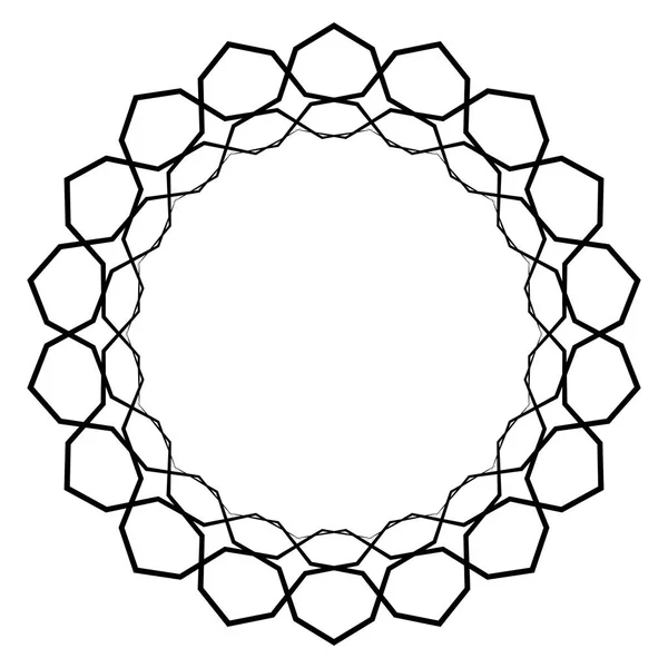 白色背景上的圆形 径向抽象元素 — 图库矢量图片