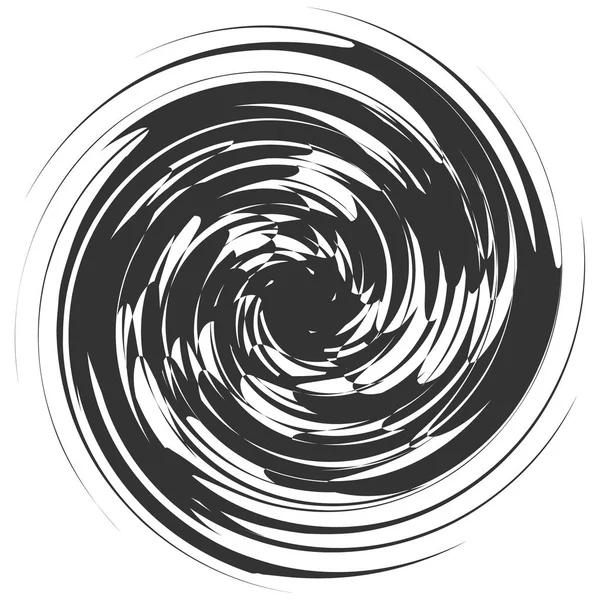 Elemento Abstrato Circular Radial Sobre Fundo Branco — Vetor de Stock