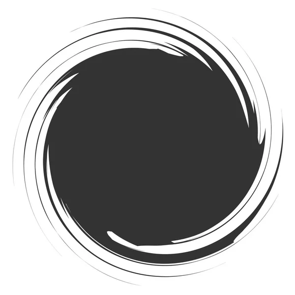 Kreisförmiges Radiales Abstraktes Element Auf Weißem Hintergrund — Stockvektor