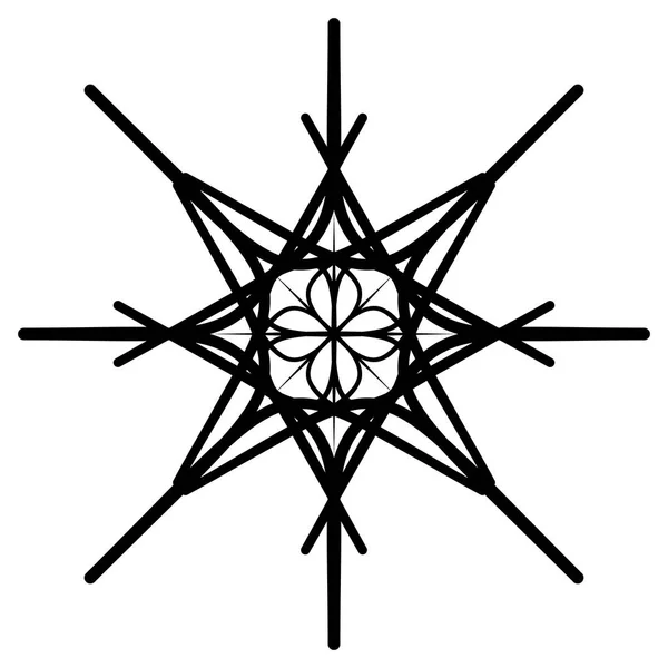 Élément Radial Géométrique Concentrique Abstrait Forme Géométrique Radiale — Image vectorielle