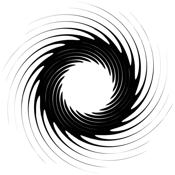 Geometrische Radiale Element Abstracte Concentrische Radiale Geometrische Vorm — Stockvector