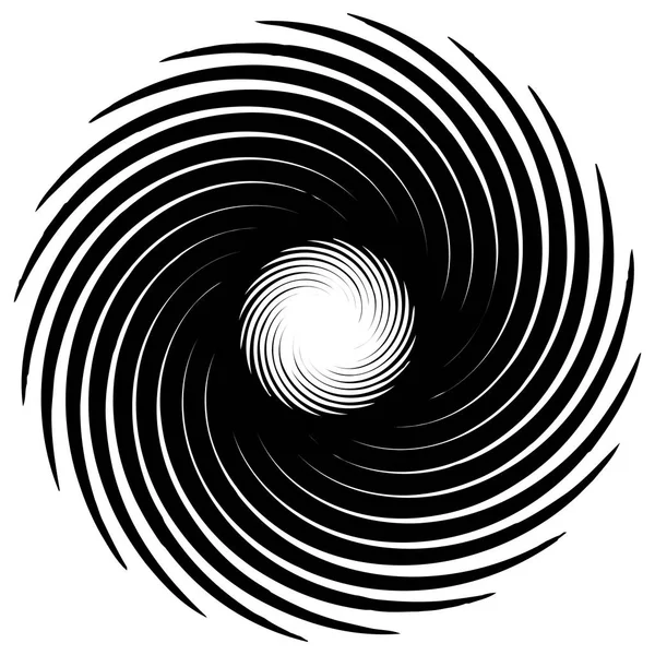 Геометричний Радіальний Елемент Абстрактна Концентрична Радіальна Геометрична Форма — стоковий вектор