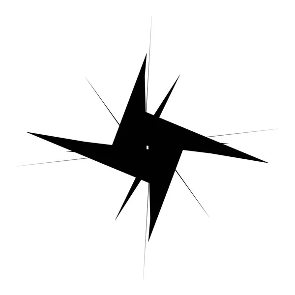 Geometrische Radiale Element Abstracte Concentrische Radiale Geometrische Motief — Stockvector