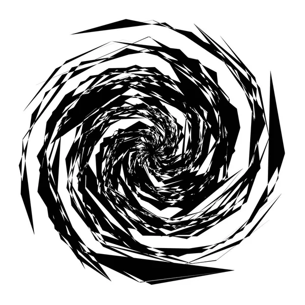 Геометричний Радіальний Елемент Абстрактний Концентричний Радіальний Геометричний Мотив — стоковий вектор