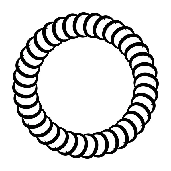 Geometrisches Radiales Element Abstraktes Konzentrisches Radial Geometrisches Motiv — Stockvektor