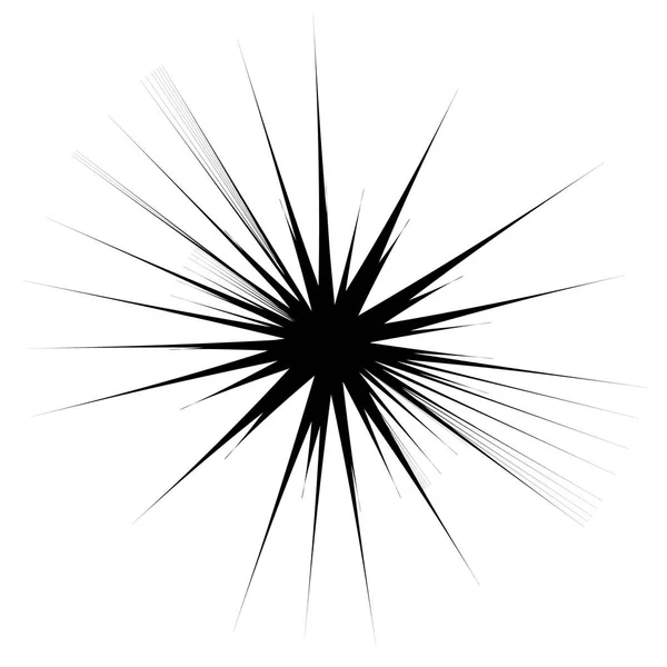 Konzentrisches Radiales Element Abstraktes Geometrisches Element — Stockvektor