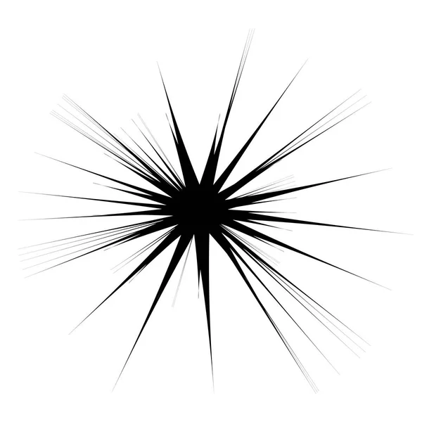 Konzentrisches Radiales Element Abstraktes Geometrisches Element — Stockvektor