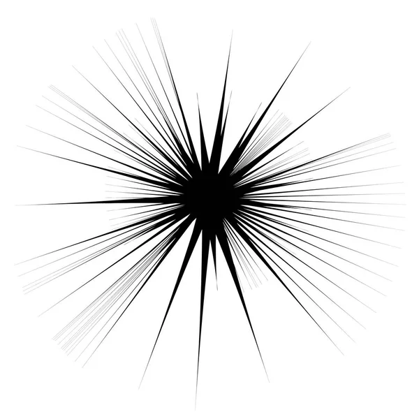 Konzentrisches Radiales Element Abstraktes Geometrisches Element — Stockvektor