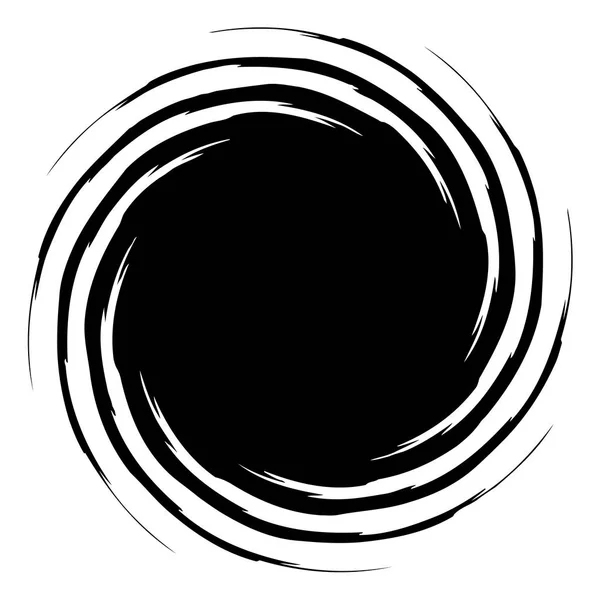 Circulaire Radiaal Abstracte Element Wit Vorm Met Vervorming Stralen — Stockvector