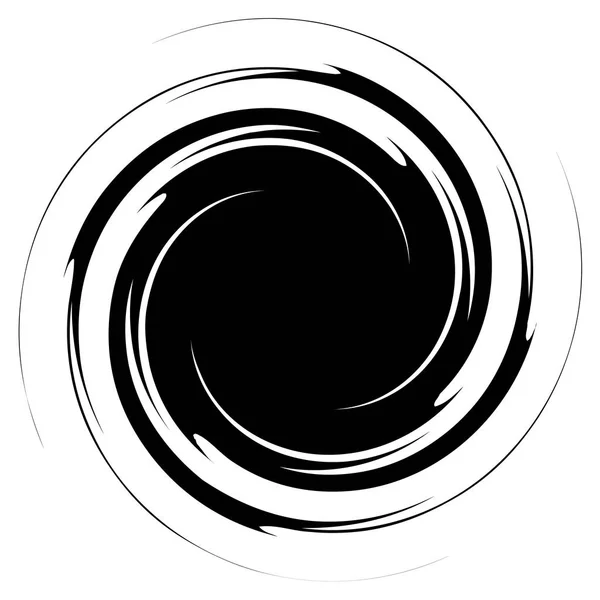 Cirkulär Radiella Abstrakta Element Vitt Utstråla Form Med Förvrängning — Stock vektor