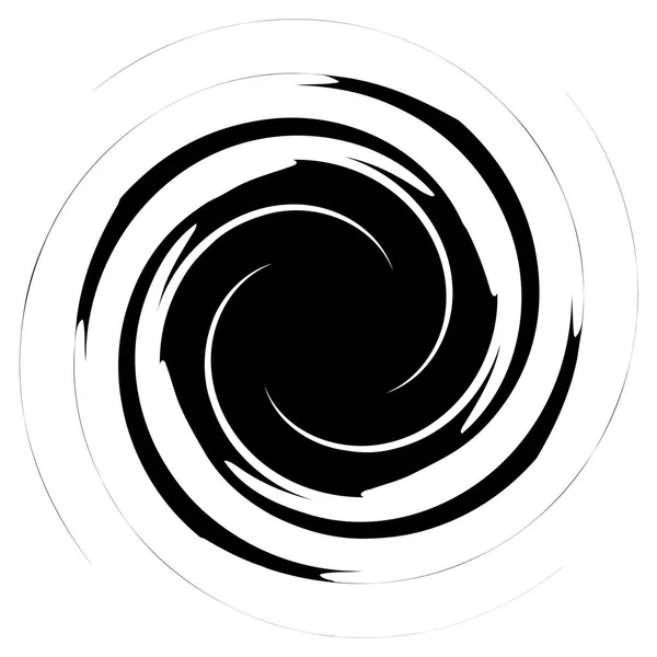 Okrągłe Promieniowe Abstrakcyjny Element Białym Promieniujące Kształt Zniekształcenia — Wektor stockowy
