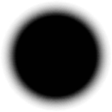 Noktalı resim öğesi. Yarım tonlu desen, vektör çizim ile soyut geometrik grafik