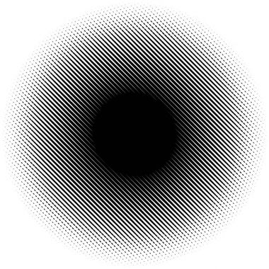 Noktalı resim öğesi. Yarım tonlu desen, vektör çizim ile soyut geometrik grafik