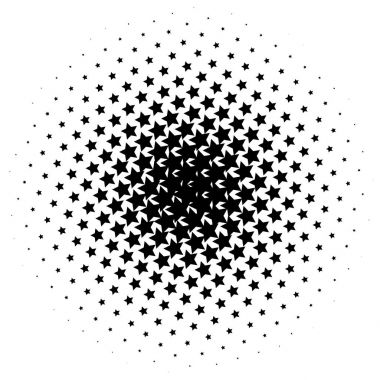 Noktalı resim öğesi. Yarım tonlu desen, vektör çizim ile soyut geometrik grafik