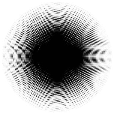 Noktalı resim öğesi. Yarım tonlu desen, vektör çizim ile soyut geometrik grafik